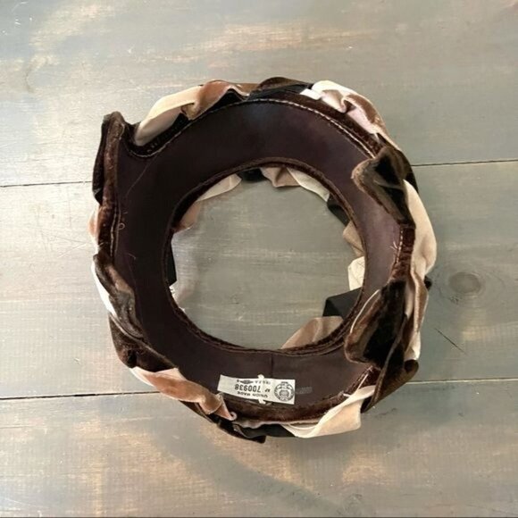 Vintage Union Made Capulet Hat Velvet Brown Tan main image 8